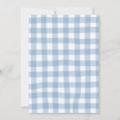 Blue Farm Animals Three-i-e-i-o 3rd Birthday Einladung (Rückseite)