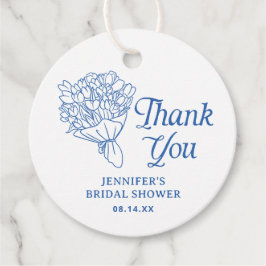 Blue Farmer's Market Brautparty Vielen Dank Geschenkanhänger