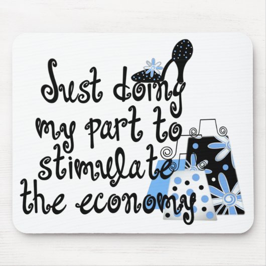 Blue Fashion Mousepad (Vorne)