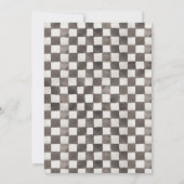 Blue Fast One Dirt Bike Einladung (Rückseite)