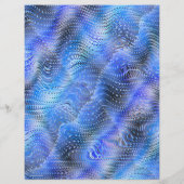 Blue Faux Snakeskin Bulk Scrapbook Paper Pages Flyer (Hinten)