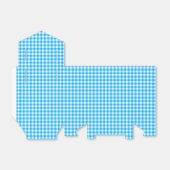 Blue-Favor Box Gingham-Caribbean Geschenkschachtel (Ungefaltet)
