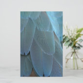 Blue Feather Briefpapier (Stehend Vorderseite)