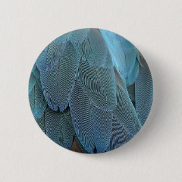 Blue Feather Button