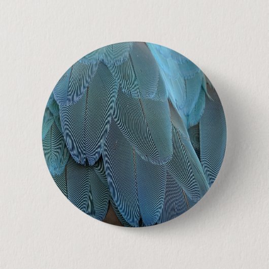 Blue Feather Button (Vorderseite)