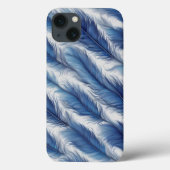 Blue Feather Design Art Print Case-Mate iPhone Hülle (Rückseite)
