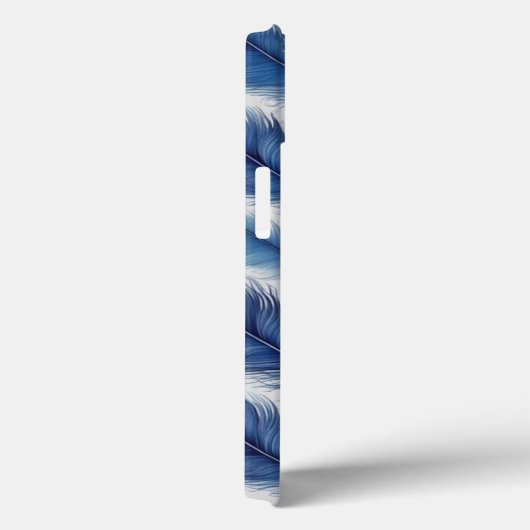 Blue Feather Design Art Print Case-Mate iPhone Hülle (Rückseite / Rechts)