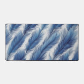 Blue Feather Design Art Print Schreibtischunterlage (Vorderseite)