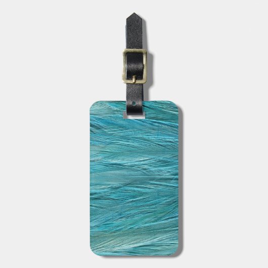 Blue Feather Gepäckanhänger (Vorderseite vertikal)