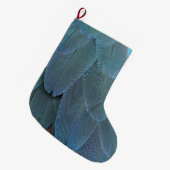 Blue Feather Großer Weihnachtsstrumpf (Vorderansicht (hängend))