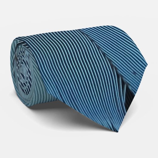Blue Feather Krawatte (Gerollt)