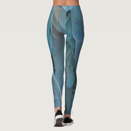 Blue Feather Leggings (Rückseite)