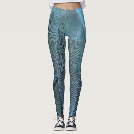 Blue Feather Leggings (Vorderseite)