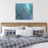 Blue Feather Leinwanddruck (Insitu (Schlafzimmer))
