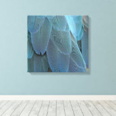 Blue Feather Leinwanddruck (Insitu (Holzboden))