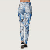 Blue Feather Mo derne Activewear Yoga Leggings (Rückseite)