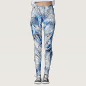 Blue Feather Mo derne Activewear Yoga Leggings (Vorderseite)