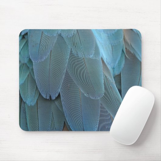 Blue Feather Mousepad (Mit Mouse)
