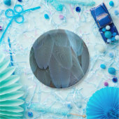 Blue Feather Pappteller (Party)
