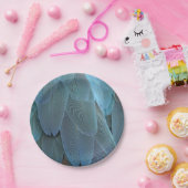 Blue Feather Pappteller (Party)