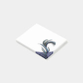 Blue Feather Post-it® Notes Post-it Klebezettel (angewinkelt)