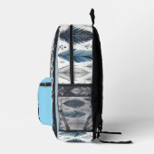 Blue Feathers and Black Ravens Backpack Bedruckter Rucksack (Rechts)