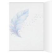 Blue Feathers & Birds Flying Twin Loss Beileid (Innen (Links))