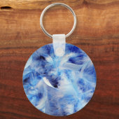 Blue Feathers Key Chain Schlüsselanhänger (Vorderseite)