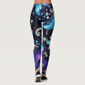 Blue Feathers Leggings (Rückseite)