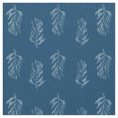 Blue Feathers Stoff (Nahaufnahme)