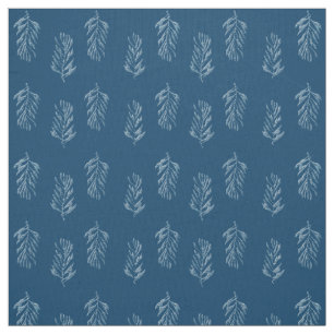 Blue Feathers Stoff