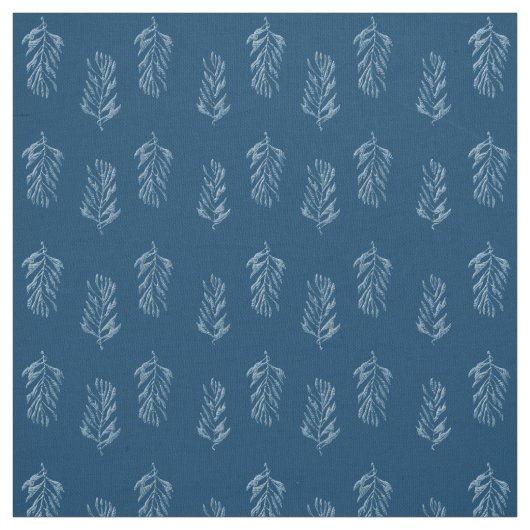 Blue Feathers Stoff (Muster)
