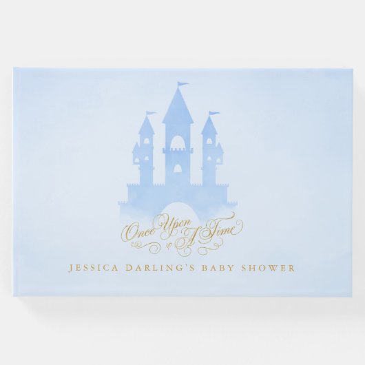 Blue Fee Burg Baby Dusche Gästebuch (Vorderseite)