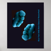 Blue Feet Art Poster (Vorne)