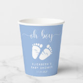 Blue Feet Baby Boy Dusche Pappbecher (Vorderseite)