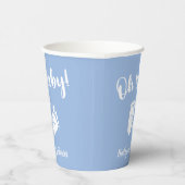 Blue Feet Baby Boy Dusche Pappbecher (Rechts)
