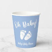 Blue Feet Baby Boy Dusche Pappbecher (Vorderseite)