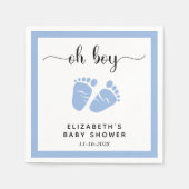 Blue Feet Baby Boy Dusche Serviette (Vorderseite)