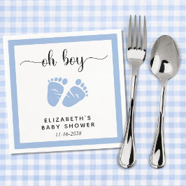 Blue Feet Baby Boy Dusche Serviette