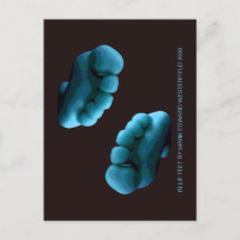 BLUE FEET BY MARK EDWARD WESTERFIELD 2020 POSTCARD