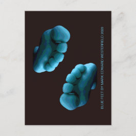 BLUE FEET BY MARK EDWARD WESTERFIELD 2020 POSTCARD POSTKARTE