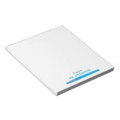 Blue Felt Pen Personalisiert Teacher Note Pad Notizblock (angewinkelt)