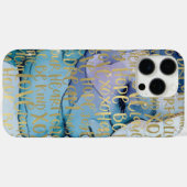 Blue Female Face Gold Inspiration Zitate Case-Mate iPhone Hülle (Rückseite (Horizontal))