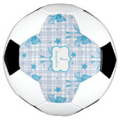Blue Feminine Coquette Bows Fußball (Gedreht)