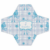 Blue Feminine Coquette Bows Fußball (Flach)