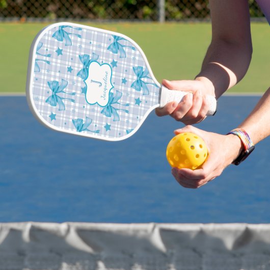 Blue Feminine Coquette Bows Pickleball Schläger (InSitu)