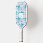 Blue Feminine Coquette Bows Pickleball Schläger (Links)
