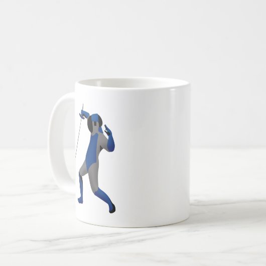 Blue Fencer Kaffeetasse (Vorderseite Links)
