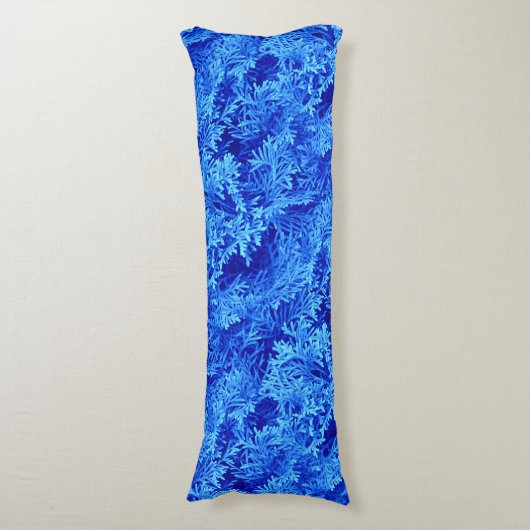 Blue Fern Seitenschläferkissen (Vorderseite Vertikal)
