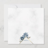 Blue Ferns Religiöse Einladung (Rückseite)